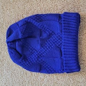Blue Slouchy Knit Beanie Aldo